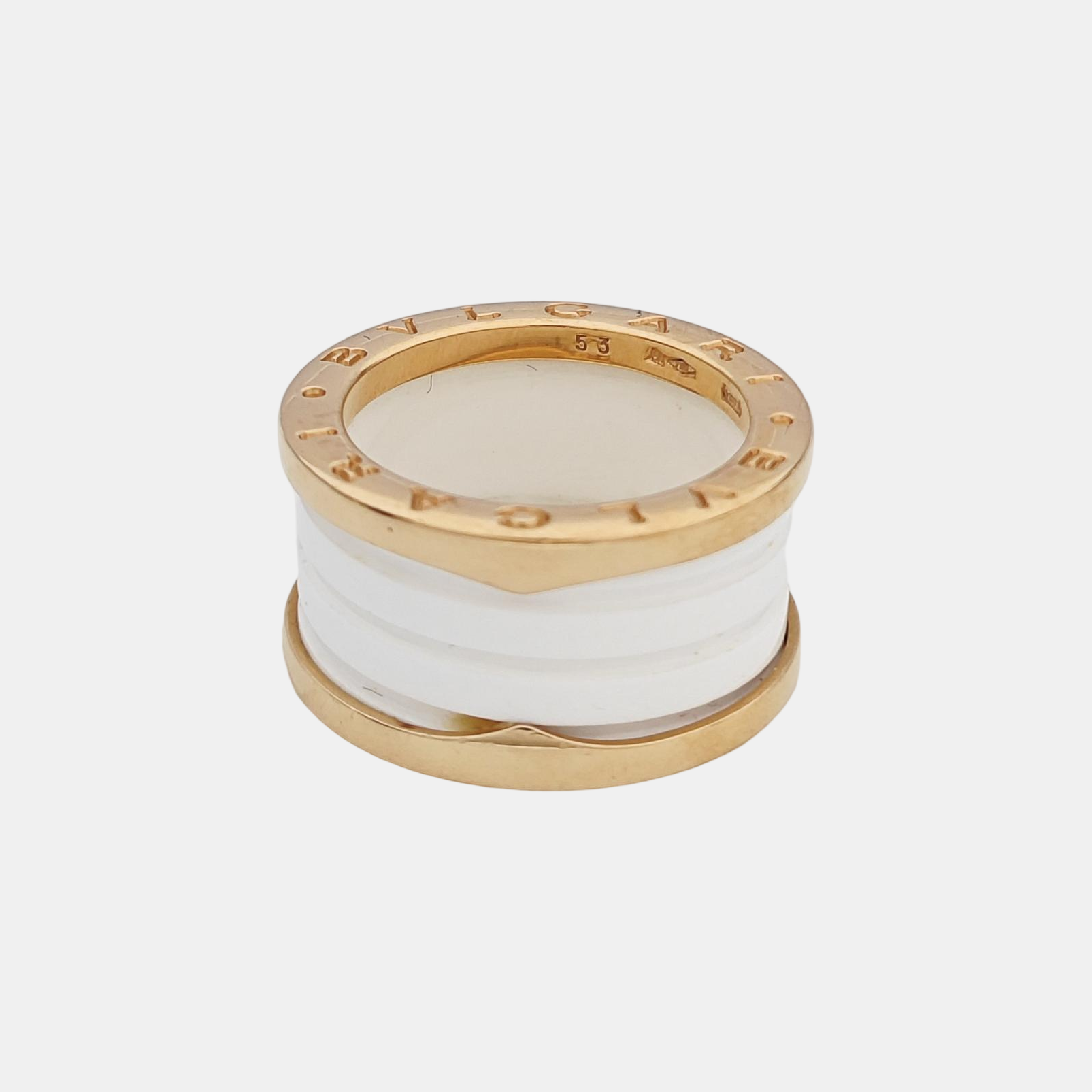 B.ZERO1 18k Rose Gold Ring EU 53