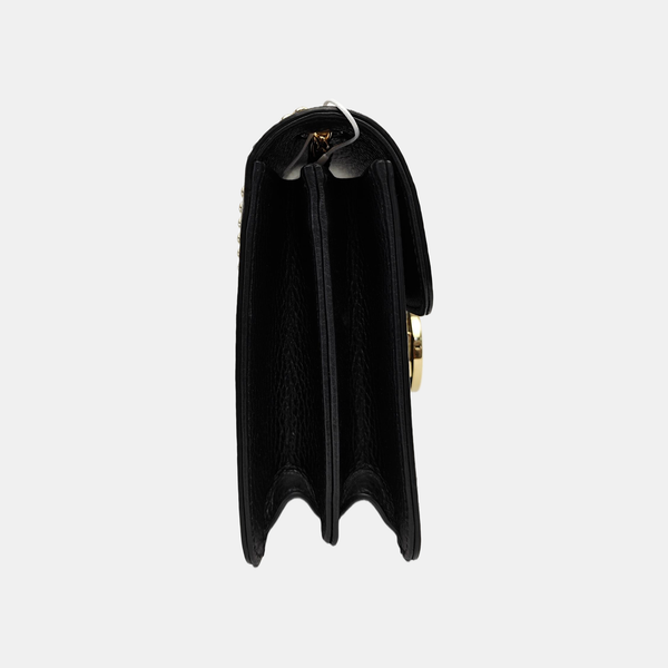 Interlocking G Small Calfskin Black