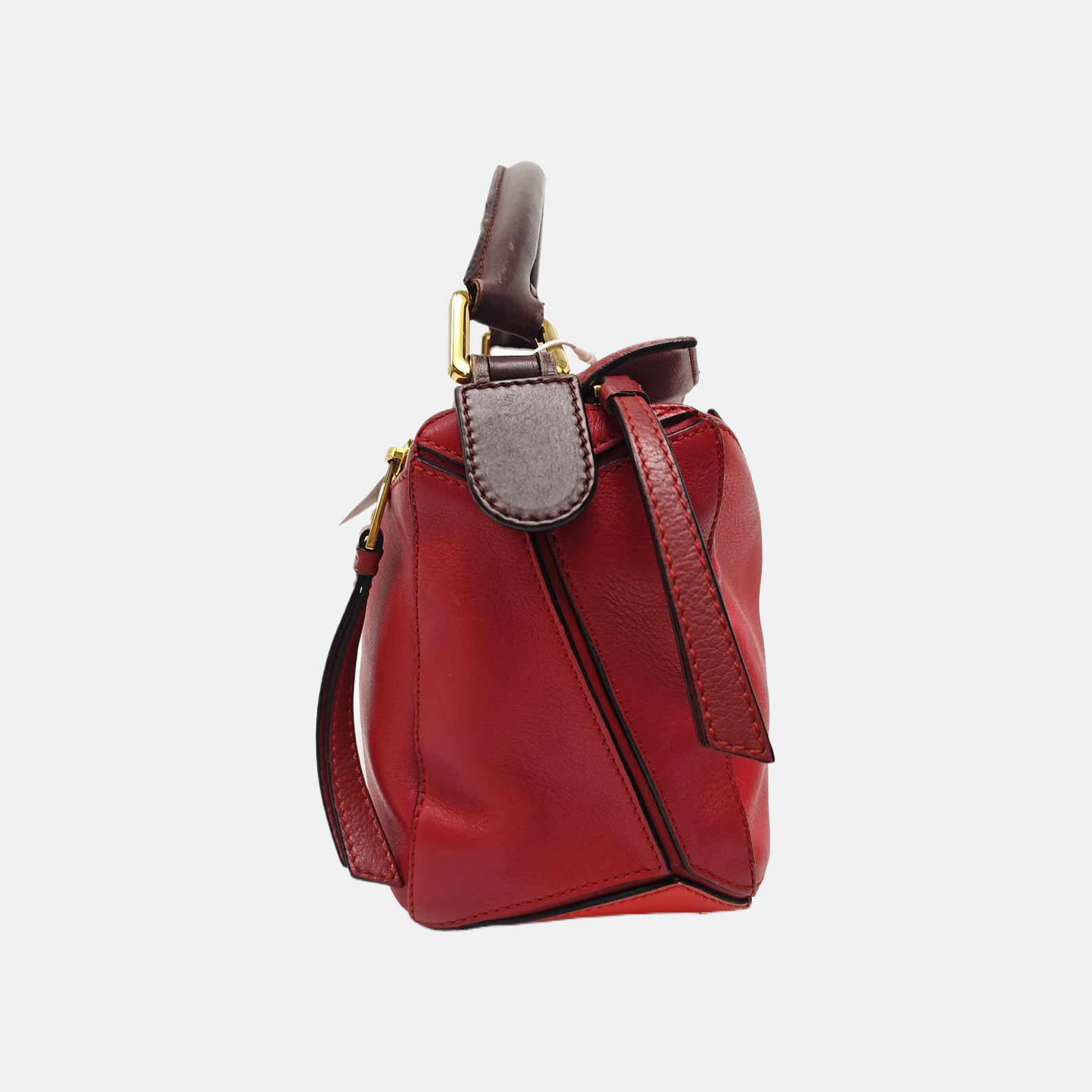 Puzzle Small Calfskin Red