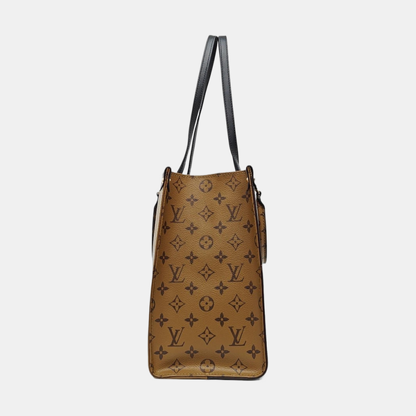 ONTHEGO MM Monogram Coated Canvas Brown