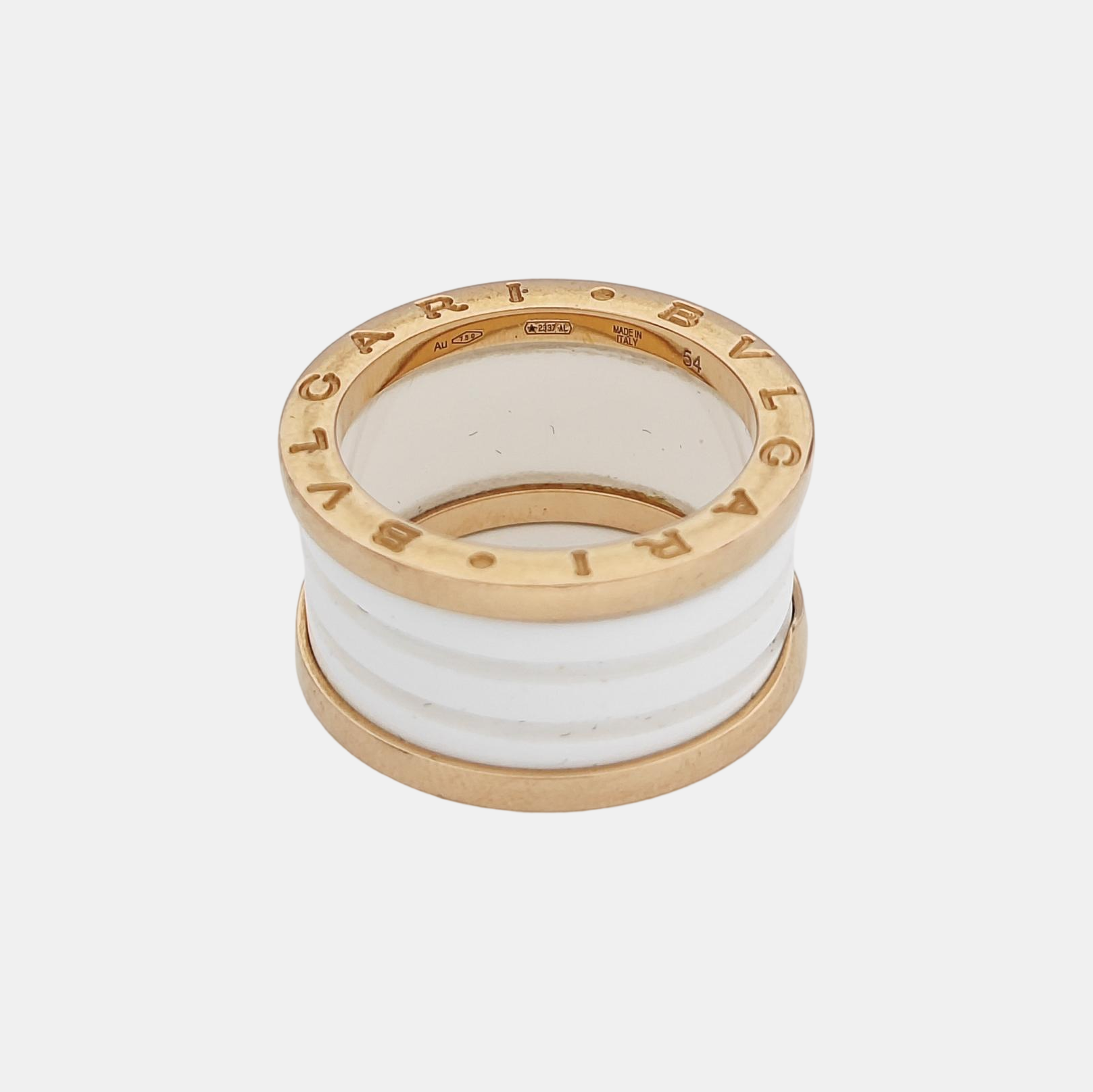 B.ZERO1 18k Rose Gold Ring EU 54