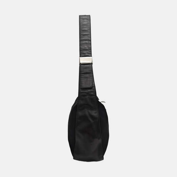 Nylon Shoulder Bag Black