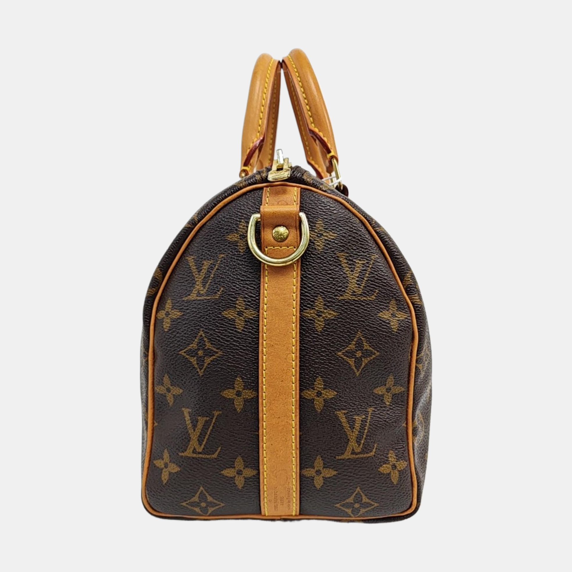 SPEEDY 25 Monogram Coated Canvas Brown