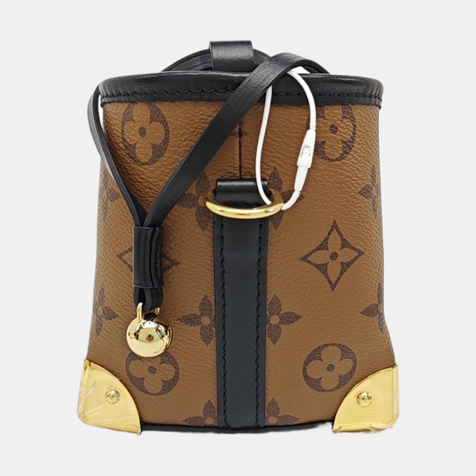 NOÉ PURSE LV CHARMS Monogram Coated Canvas Brown