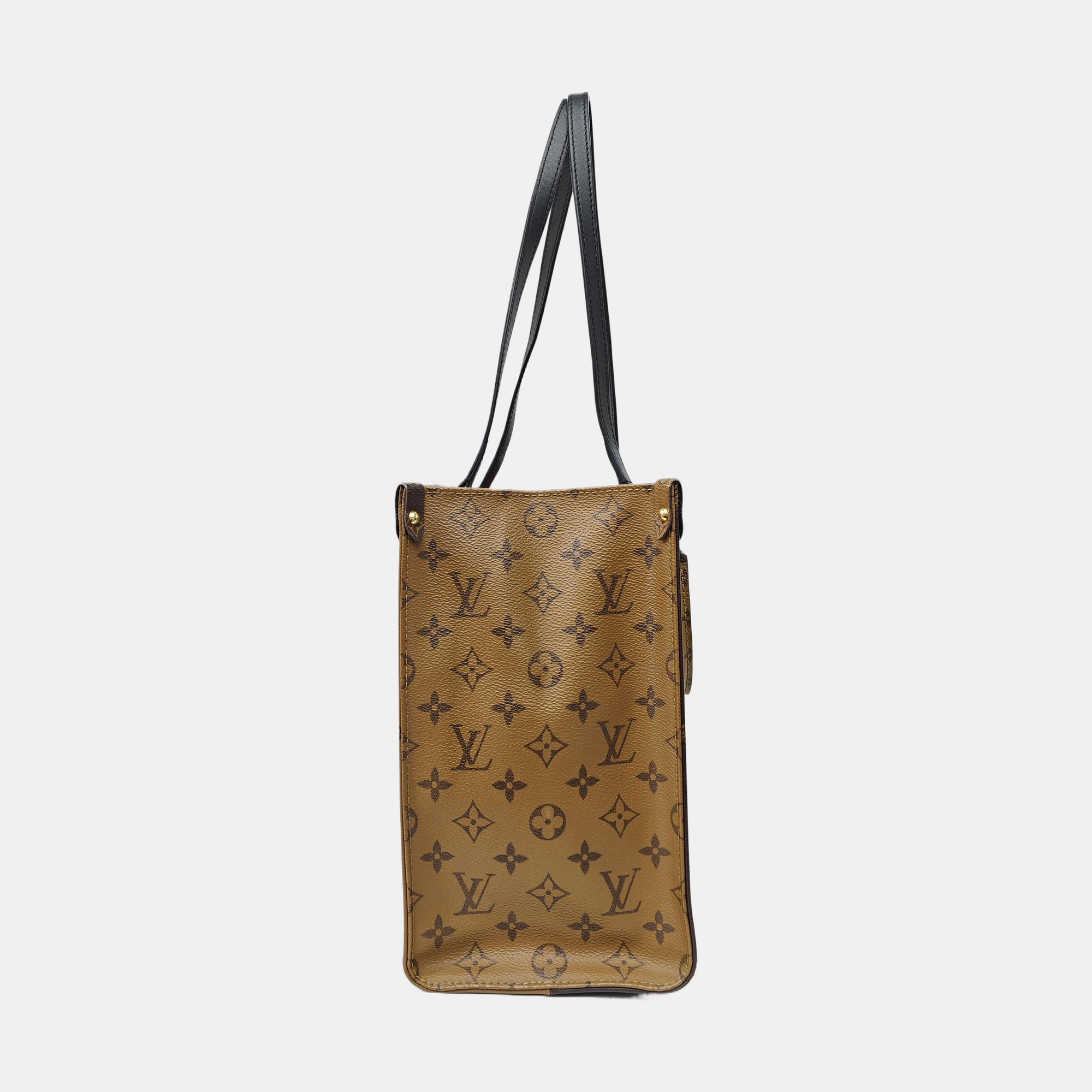 ONTHEGO MM Monogram Coated Canvas Brown