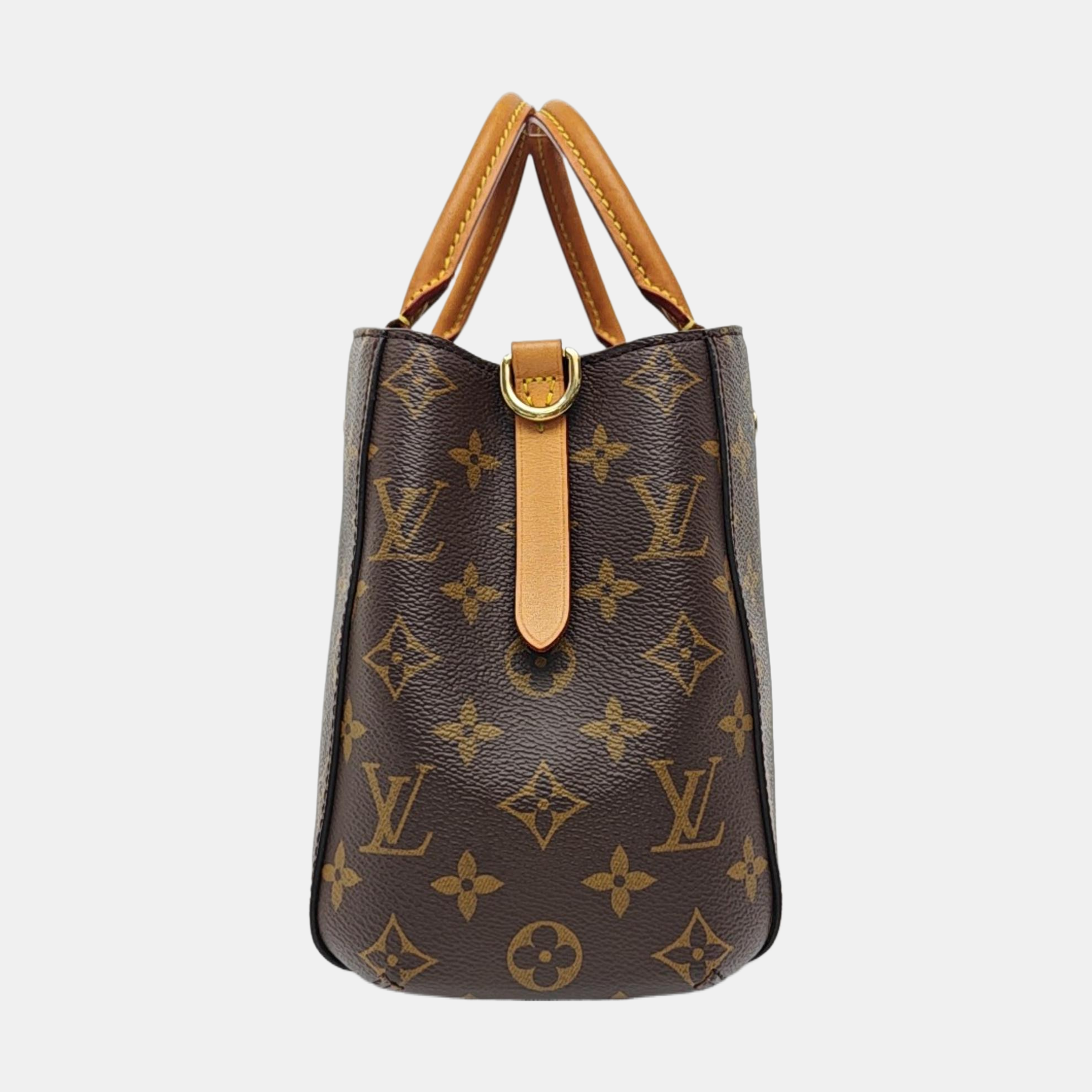MONTAIGNE Monogram Coated Canvas Brown
