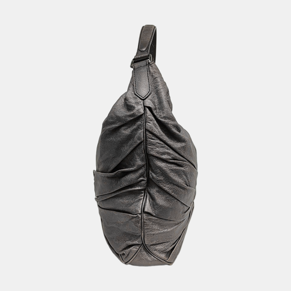 Calfskin Top Handle Bag Gray