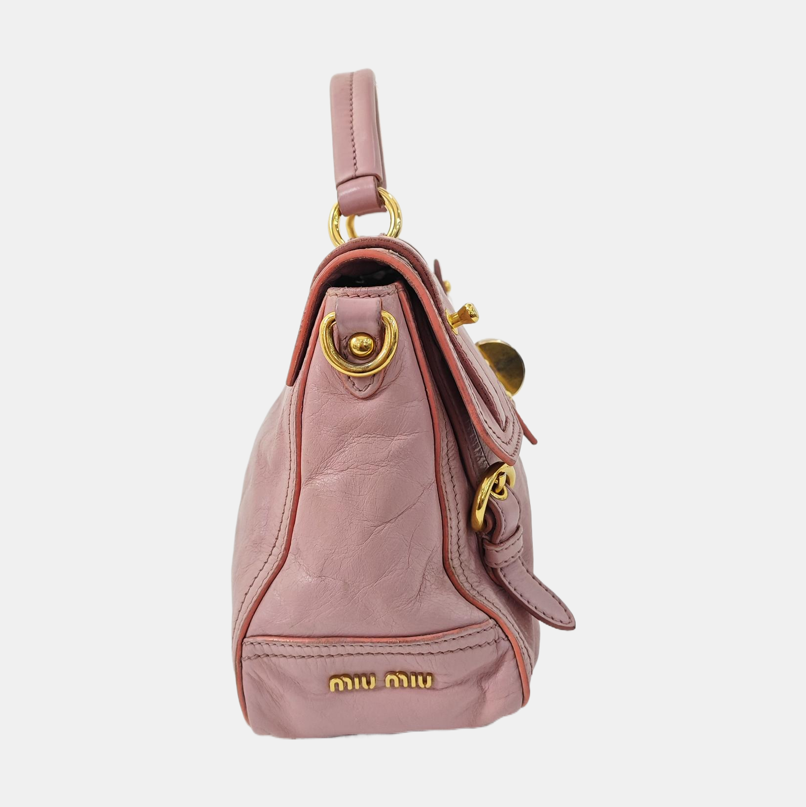 Bow Calfskin Pink