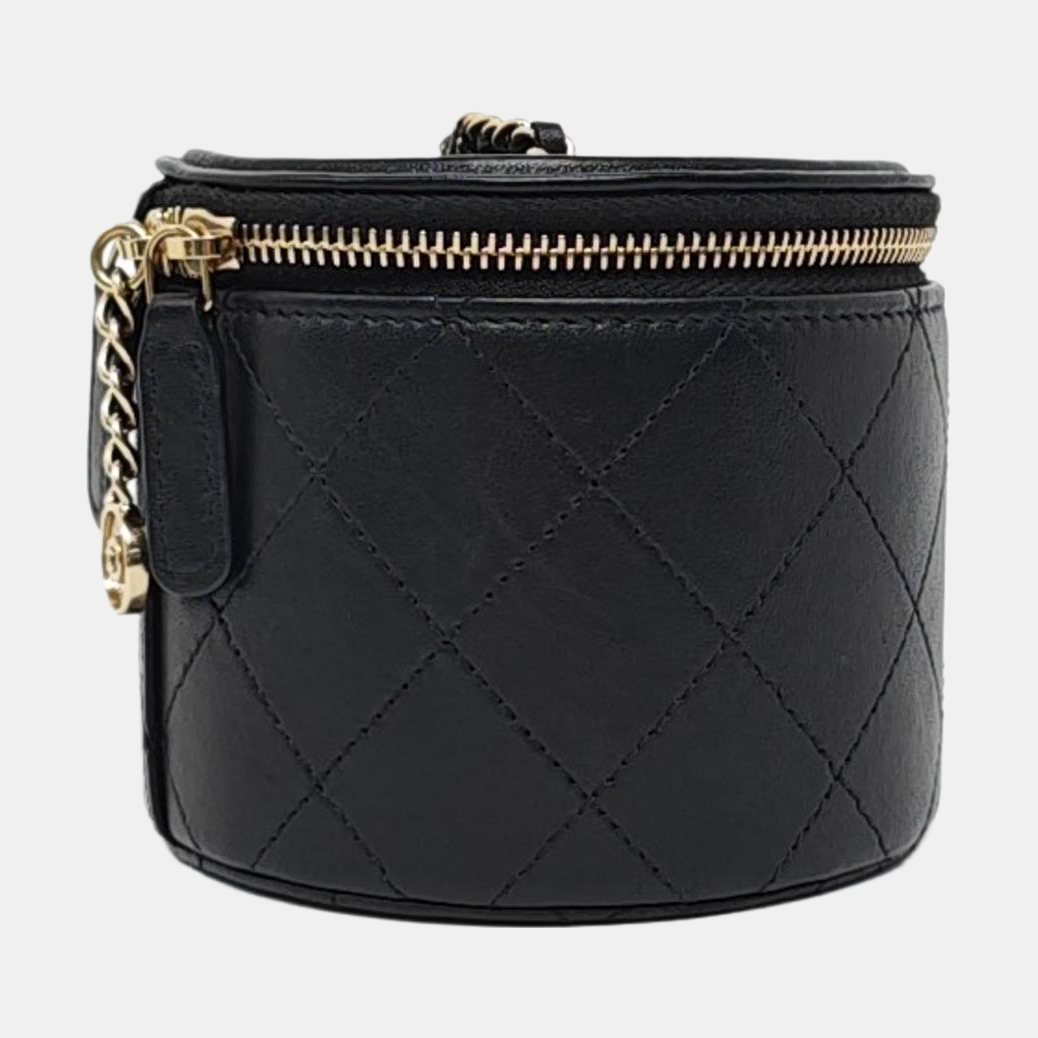 Quilted Lambskin Black