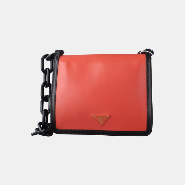 Leather Shoulder Bag Black