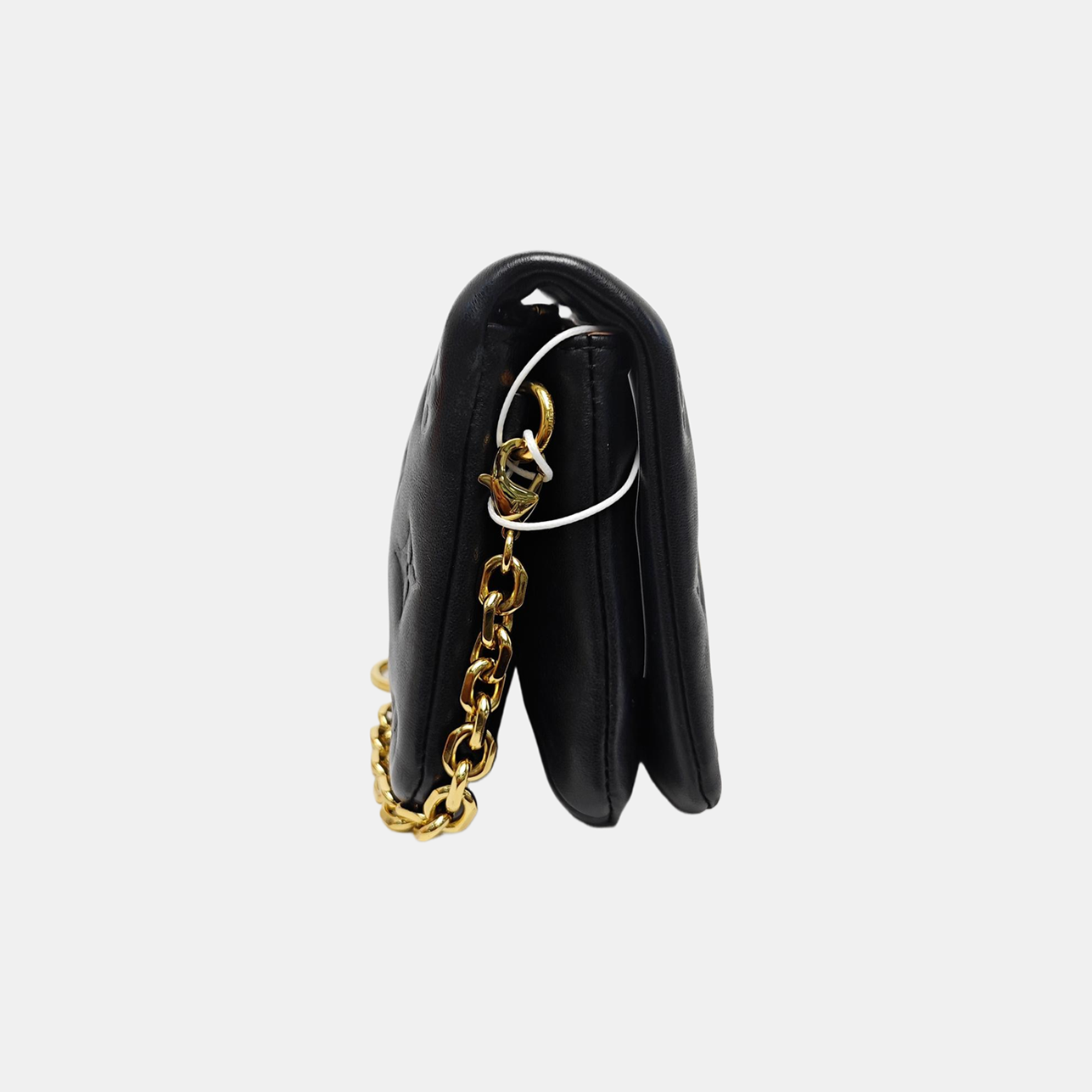 COUSSIN Monogram Lambskin Black