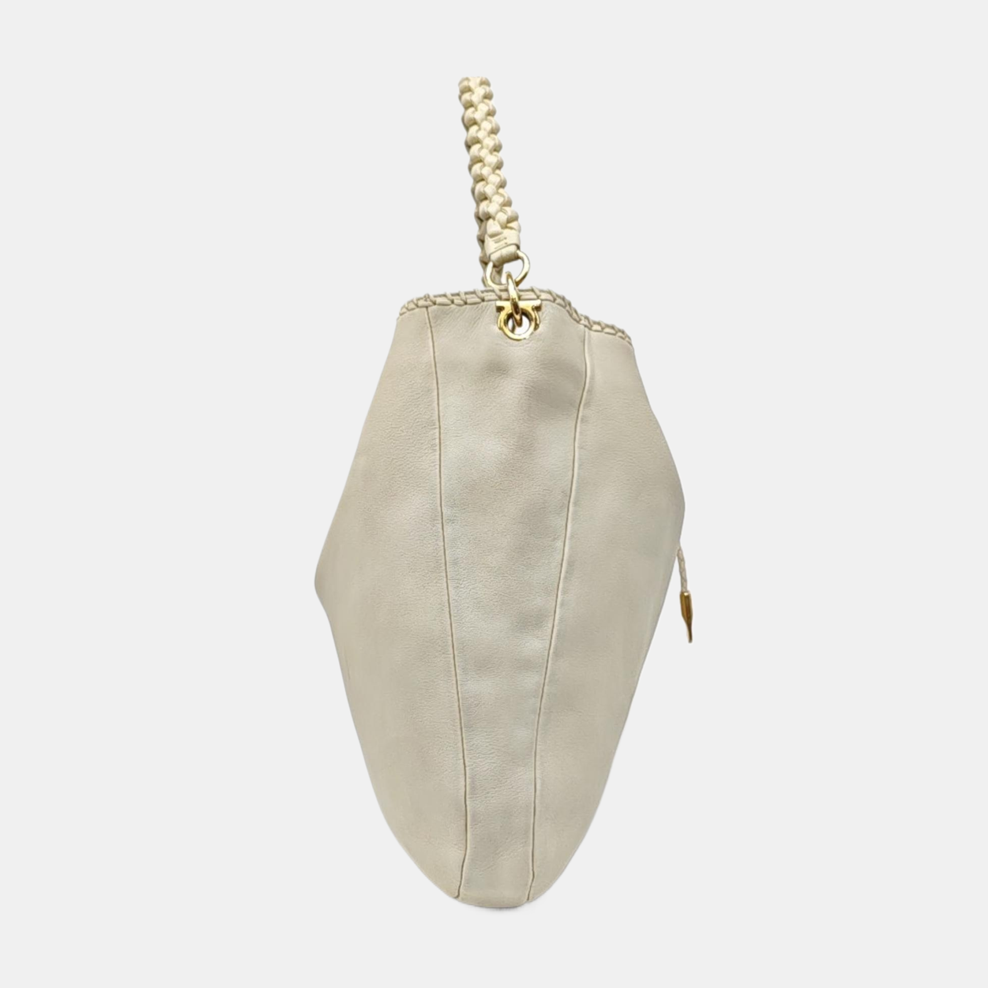 Calfskin Top Handle Bag White