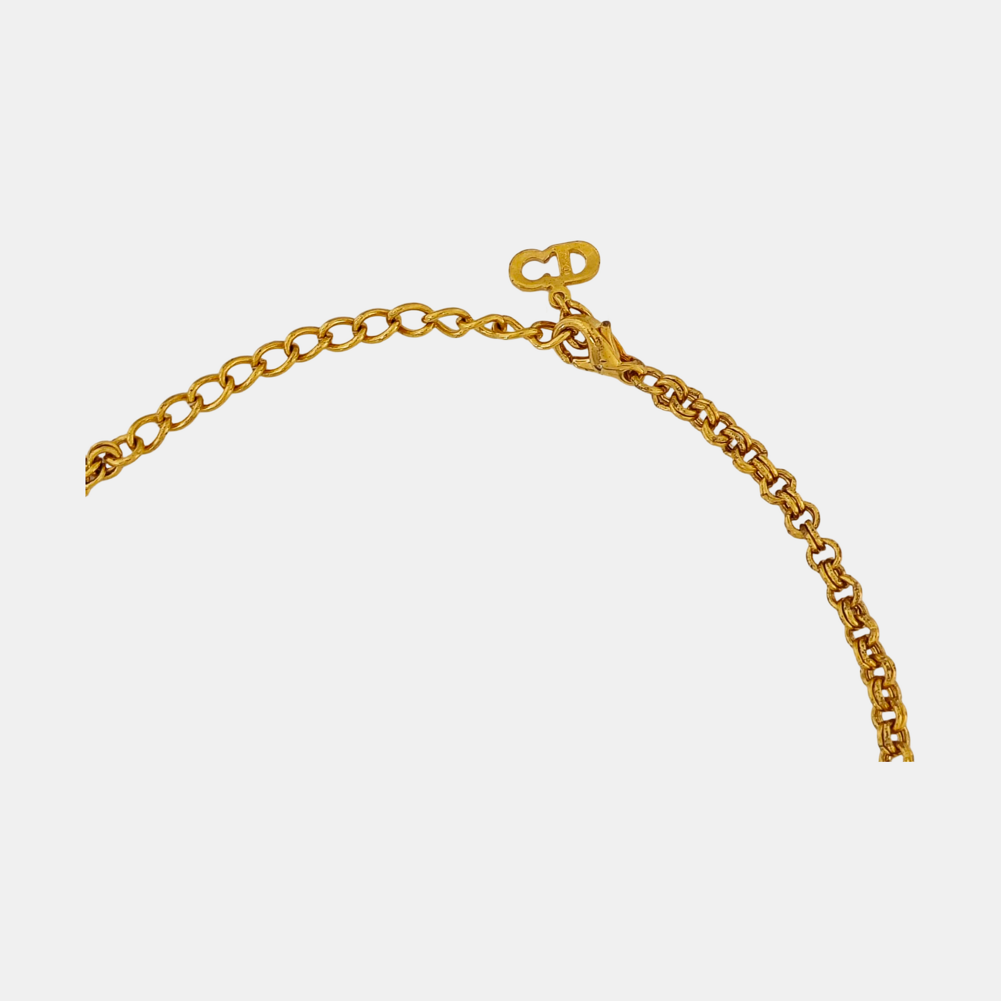 Petit CD Metal Gold Necklace
