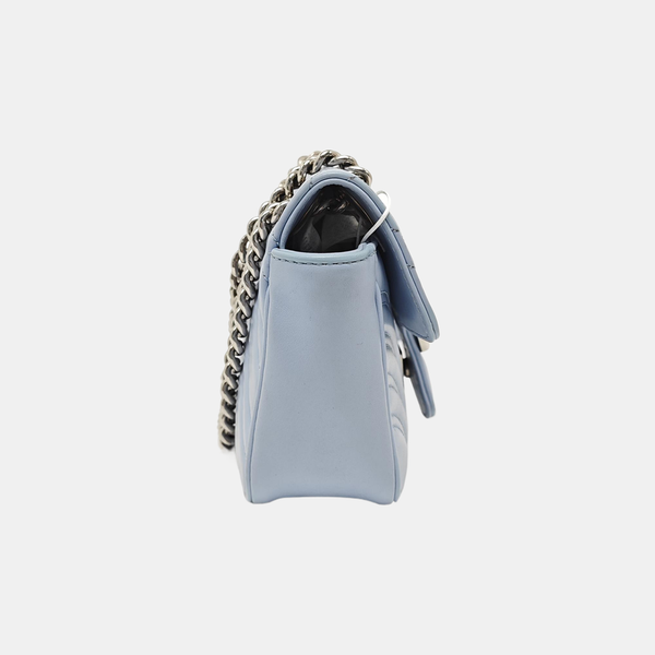 GG Marmont Small Quilted Calfskin Blue