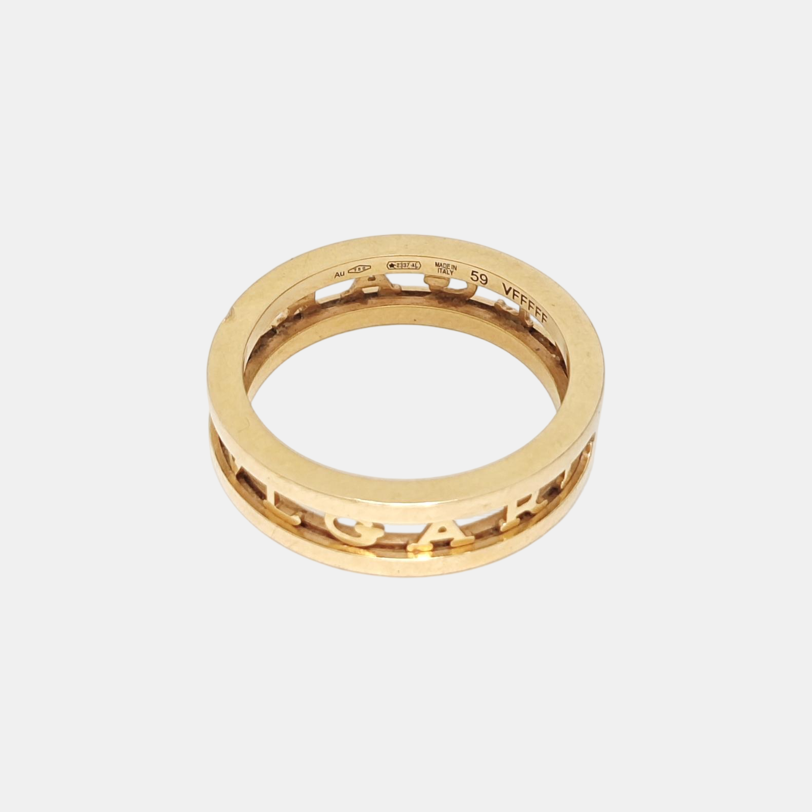 B.ZERO1 18k Rose Gold Ring EU 59