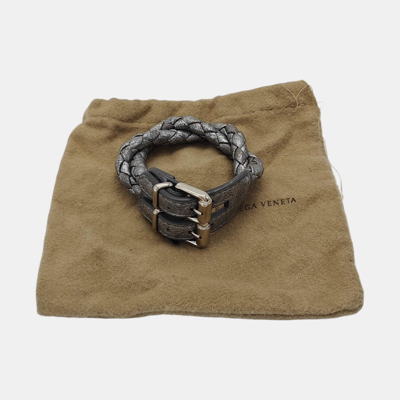 Leather Gray Bangle