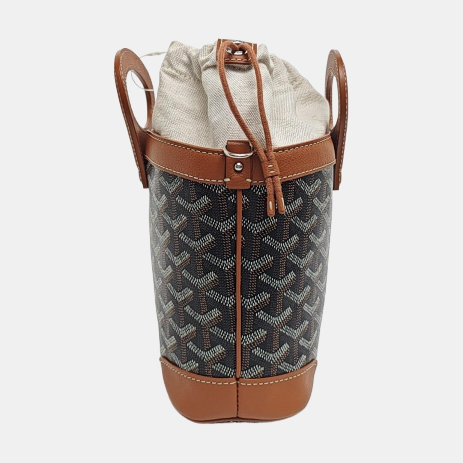 Coated Canvas Shoulder Bag Mini Black