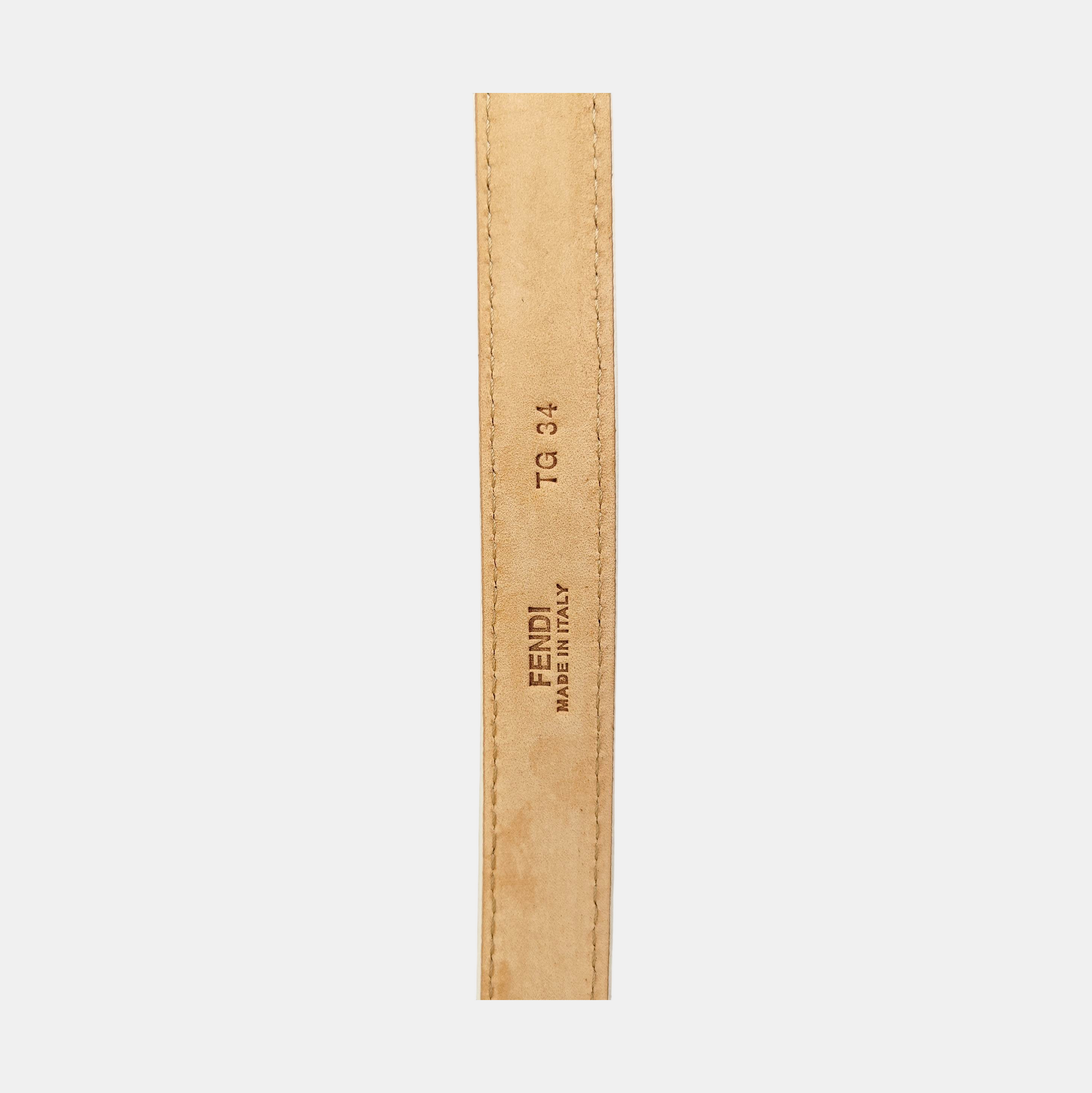 Leather Belt Yellow