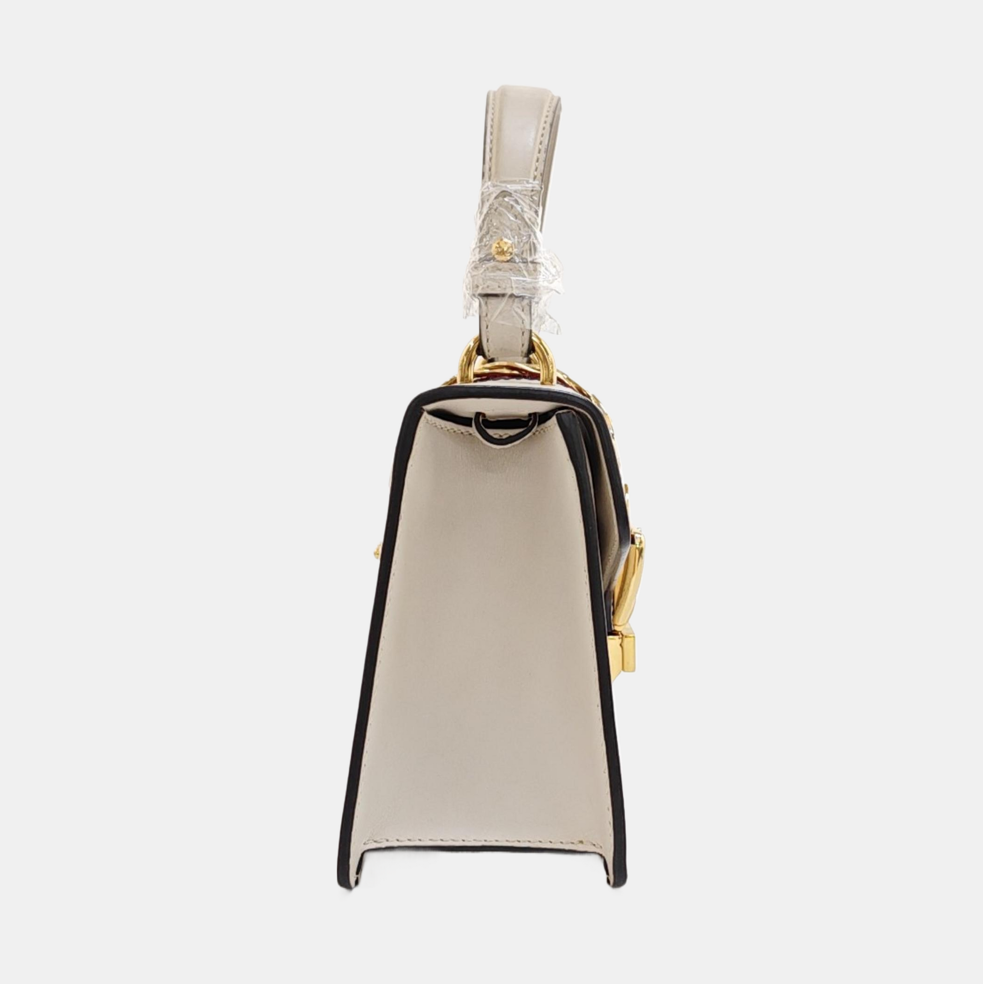 Sylvie Mini Calfskin White