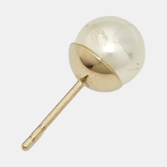 Dior Tribales Metal White Stud Earrings