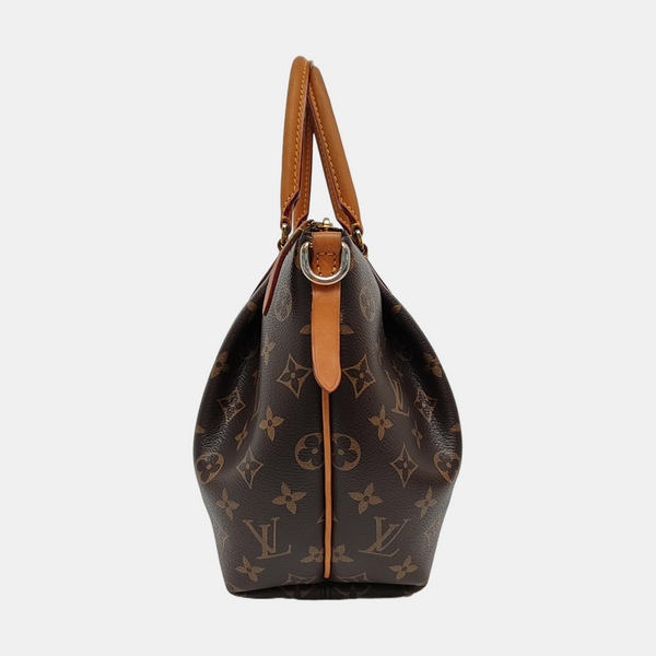 TURENNE Monogram Coated Canvas Brown