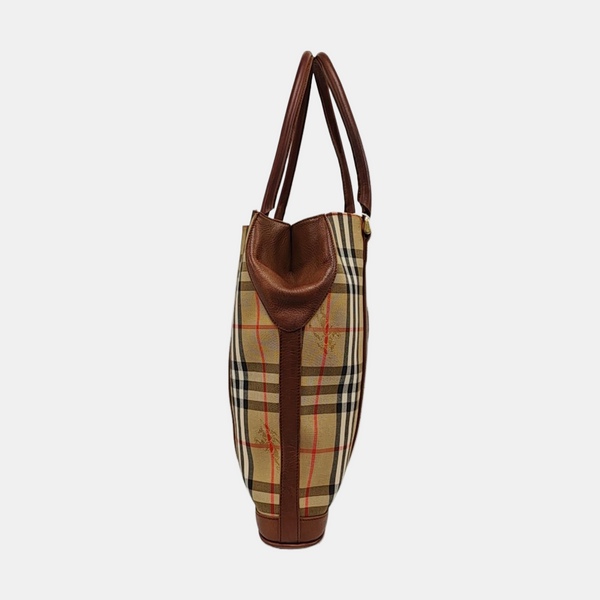 Canvas Top Handle Bag Brown