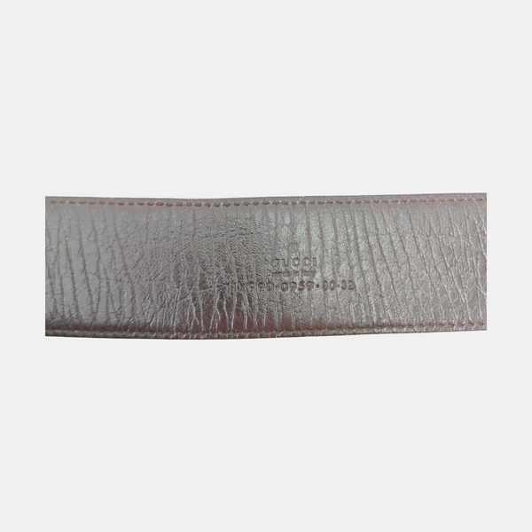 Brown Coated Canvas Belt