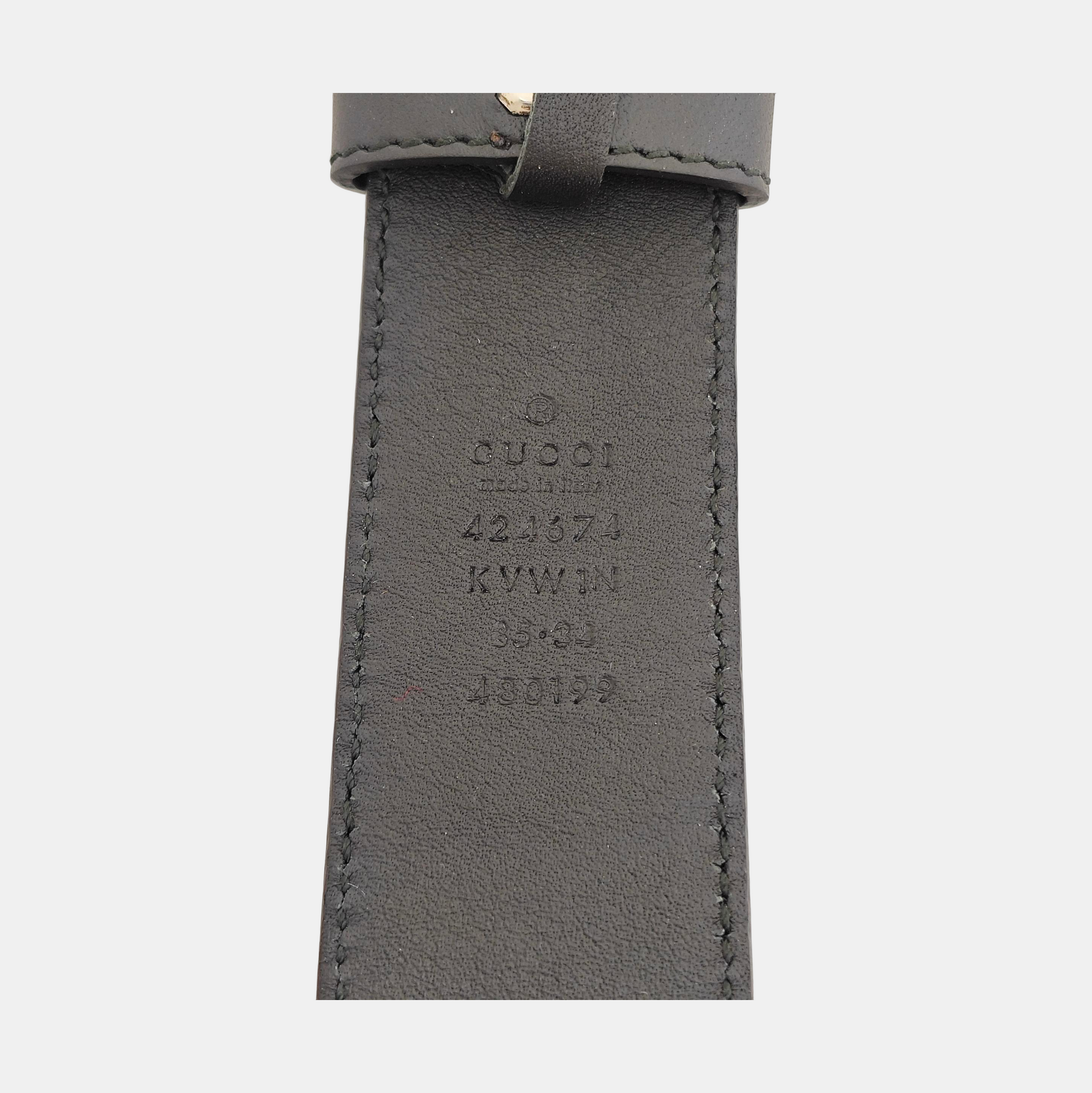 Coated Canvas Belt Black