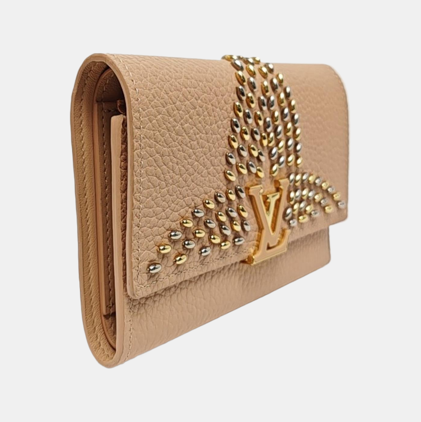 CAPUCINES Calfskin Pink Wallet