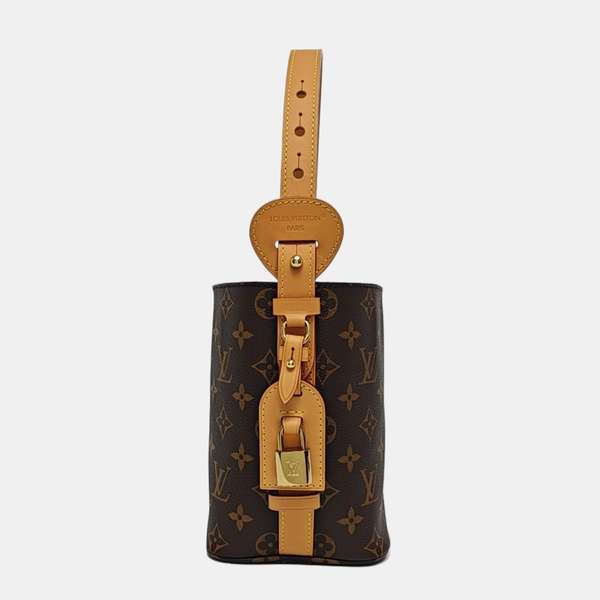 ALL IN BB Monogram Coated Canvas Brown