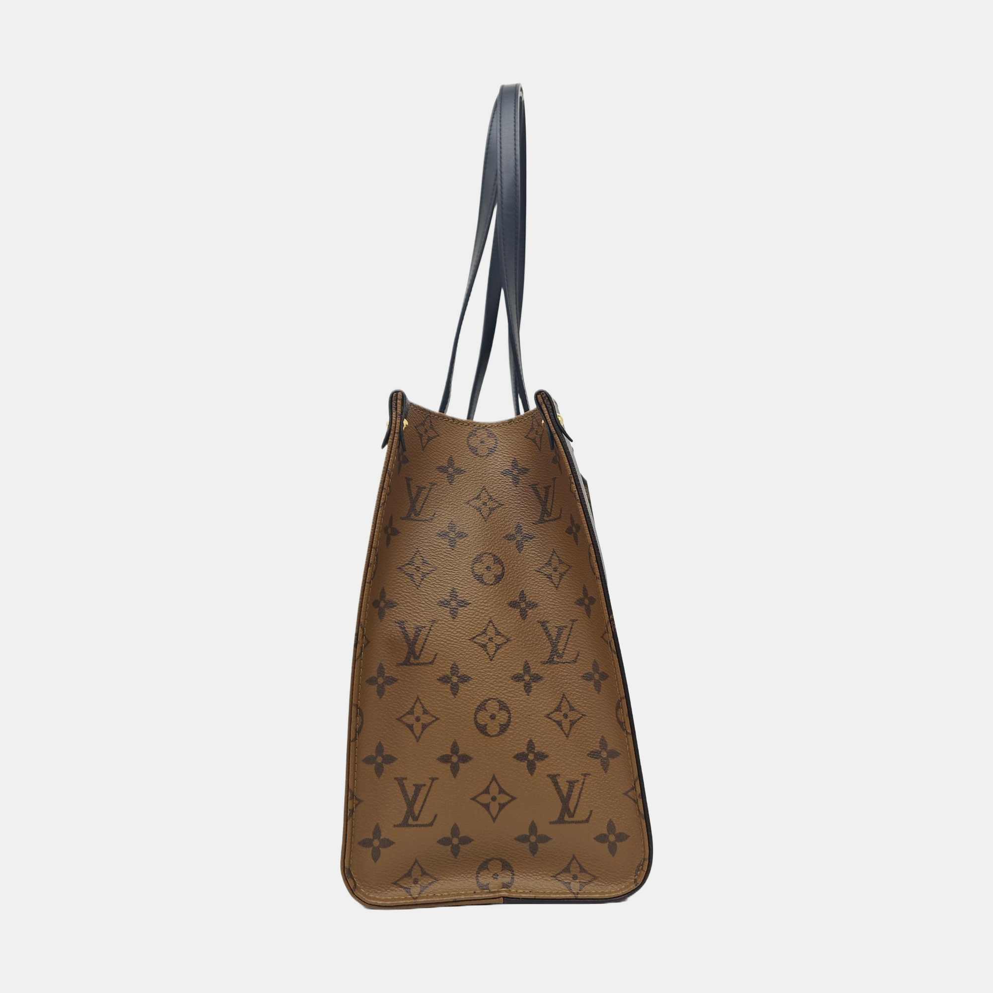 ONTHEGO MM Monogram Coated Canvas Brown