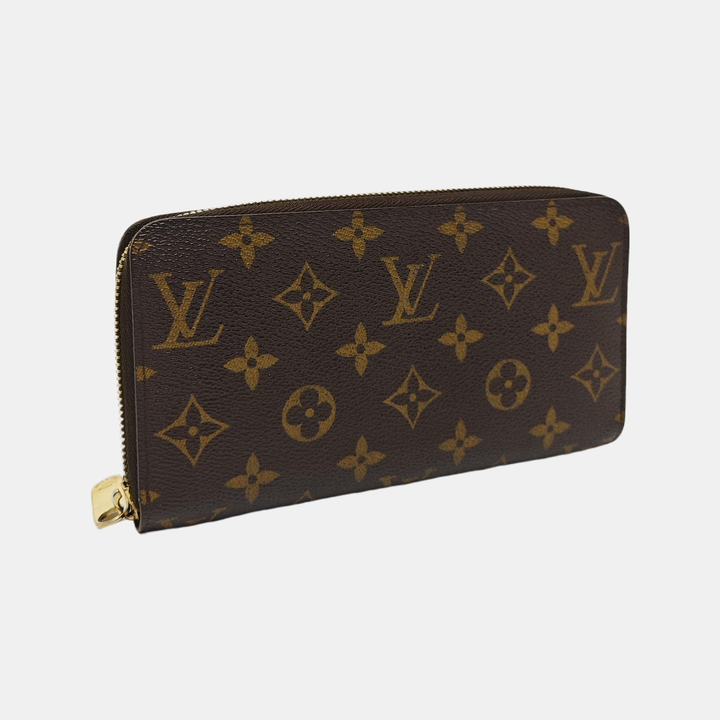 ZIPPY Monogram Coated Canvas Brown Wallet