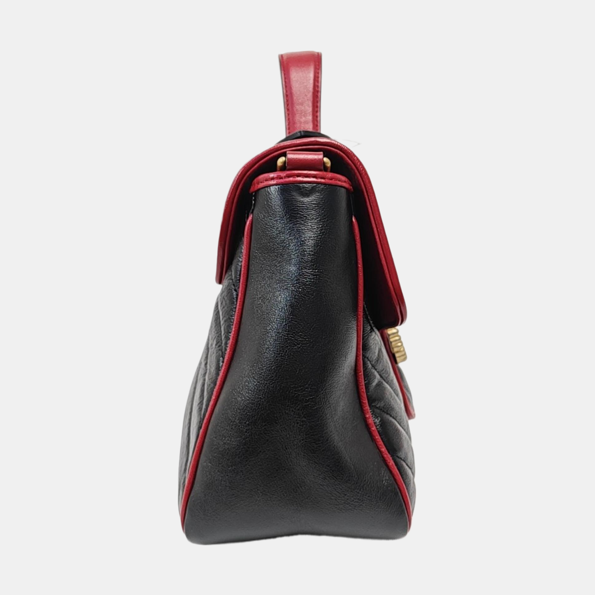 GG Marmont Small Quilted Calfskin Black