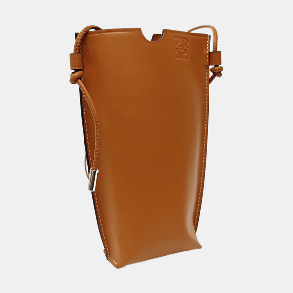 Calfskin Shoulder Bag Brown