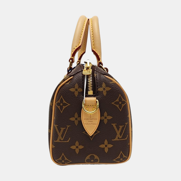 SPEEDY 20 Monogram Coated Canvas Brown