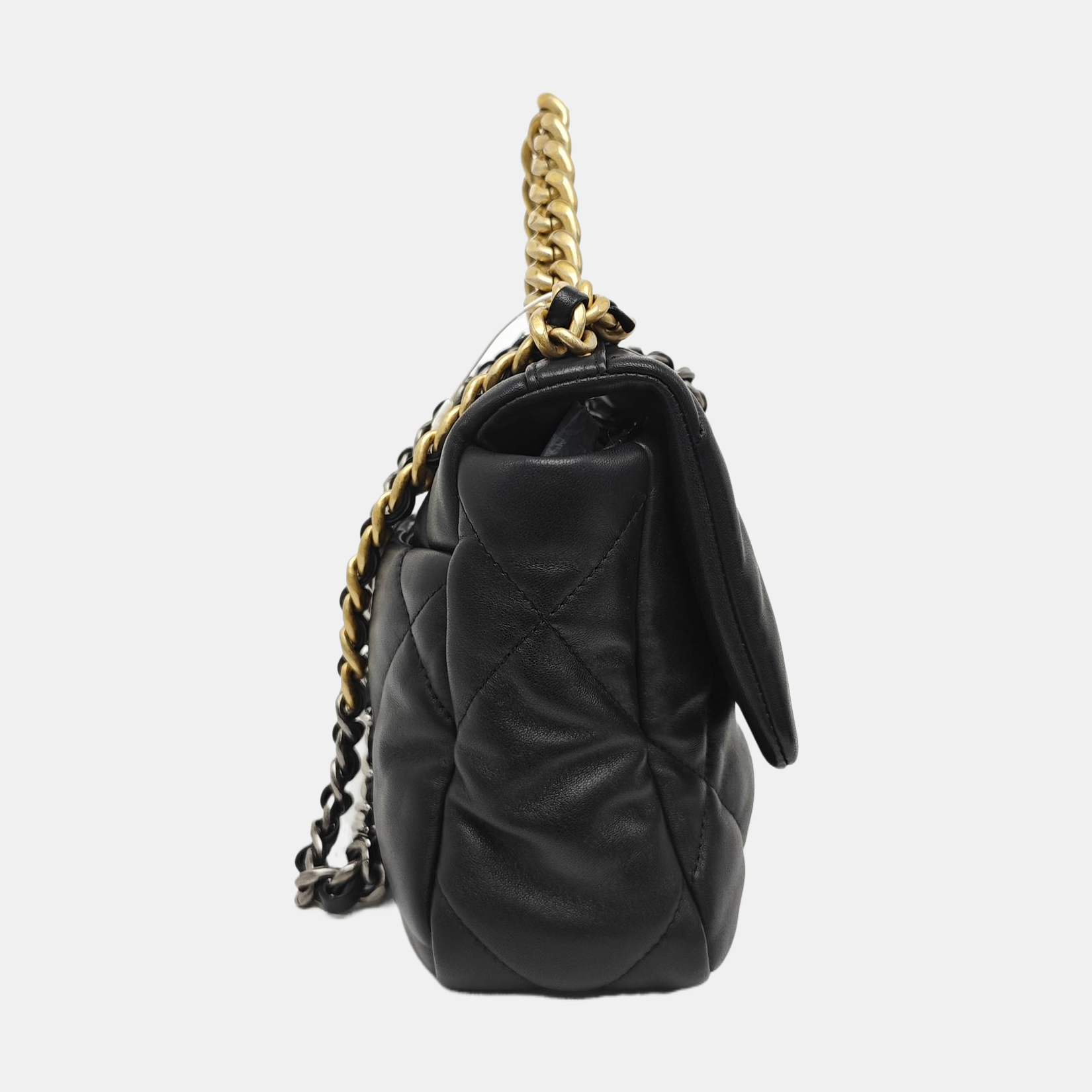 CHANEL 19 Small Quilted Lambskin Black