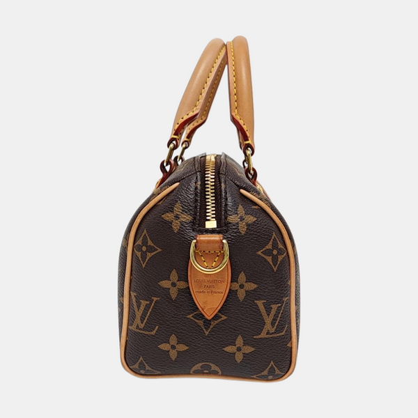 SPEEDY 20 Monogram Coated Canvas Brown