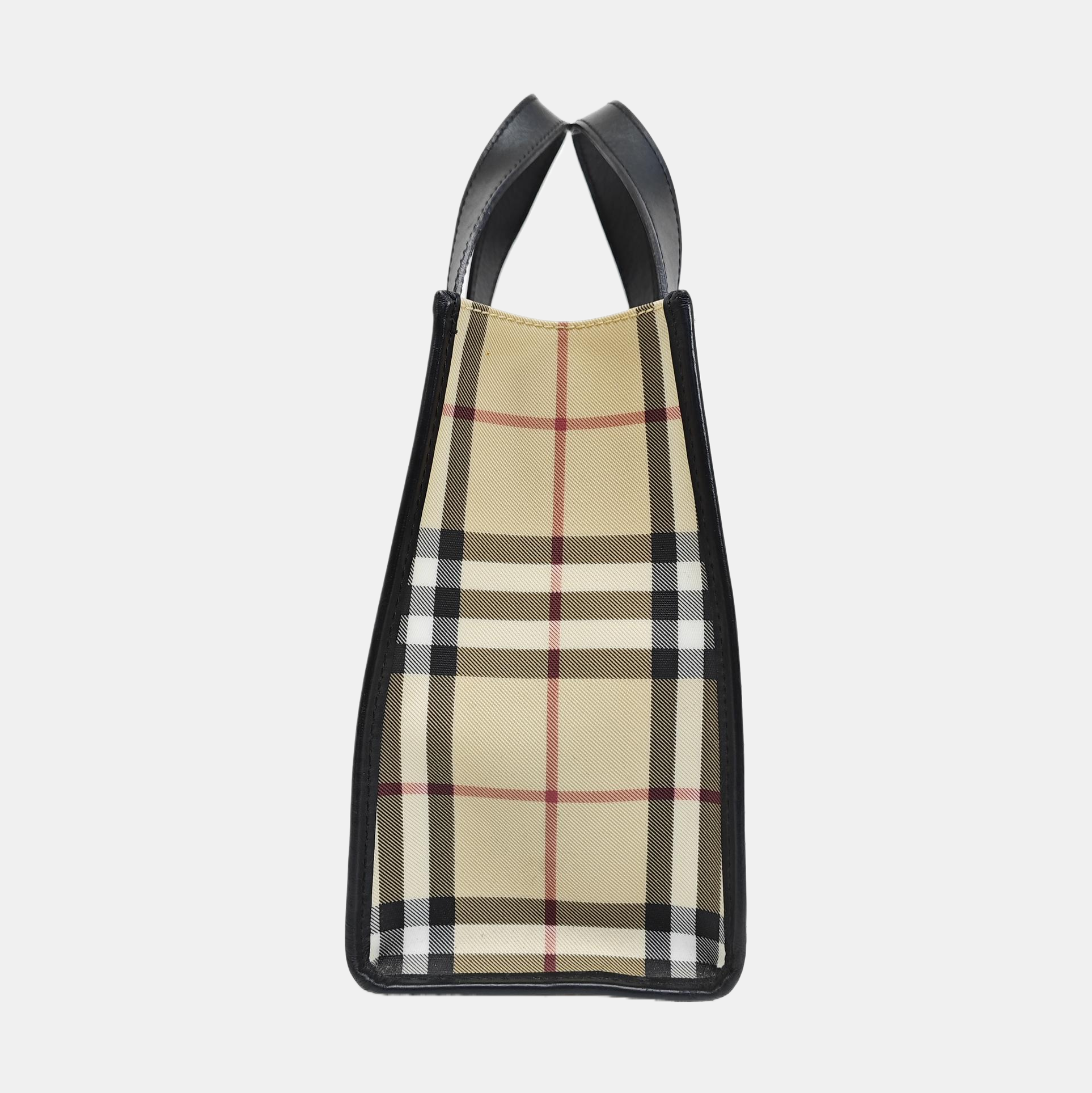 Coated Canvas Top Handle Bag Multicolor