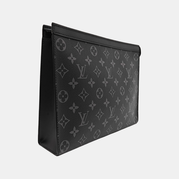 Pochette Voyag MM Monogram Coated Canvas Black