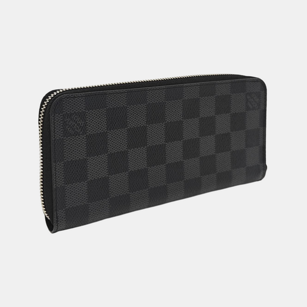 ZIPPY Damier Graphite Coated Canvas Gray