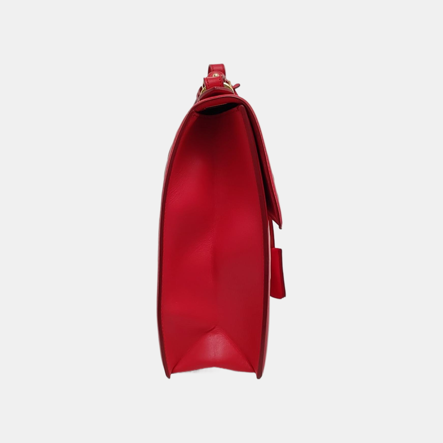 Quilted Leather Shoulder Bag Red