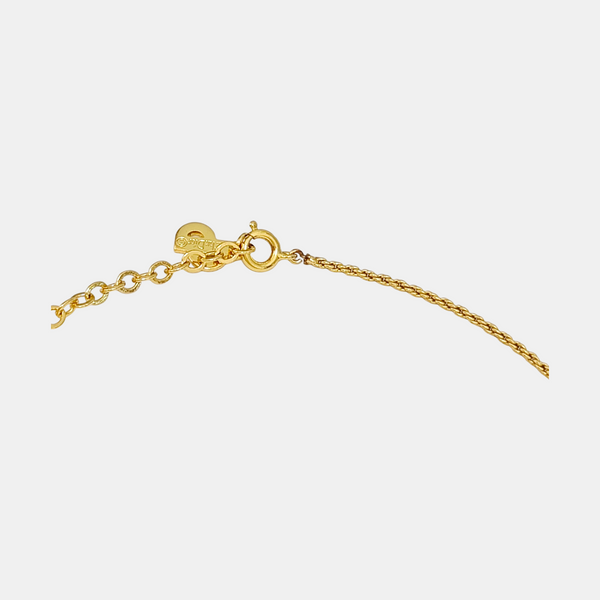 Twist Round Metal Gold Necklace