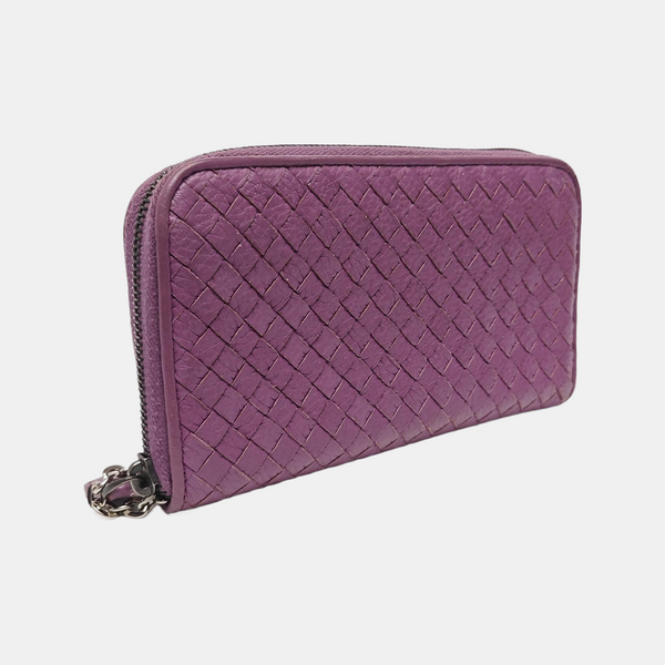 Lambskin Wallet Purple