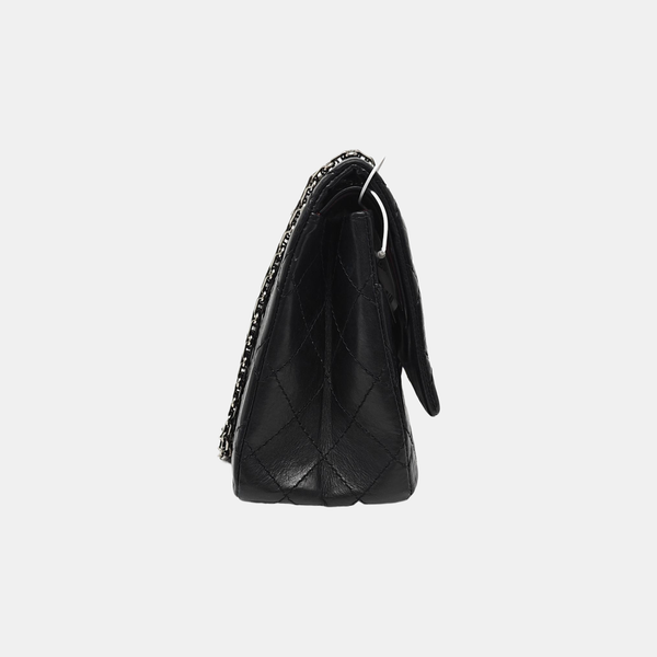 Authenticated pre-owned  2.55 227 (jumbo) Quilted Vintage Calf Black - Shoulder Bag at Looply