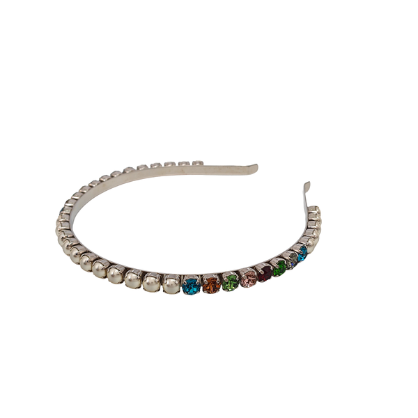 Faux Pearl Hairband Multicolor