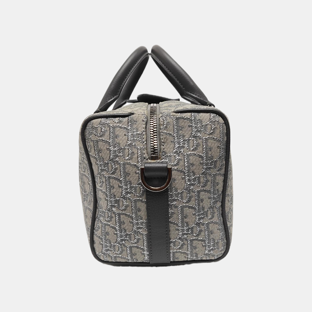 Oblique Canvas Shoulder Bag Gray