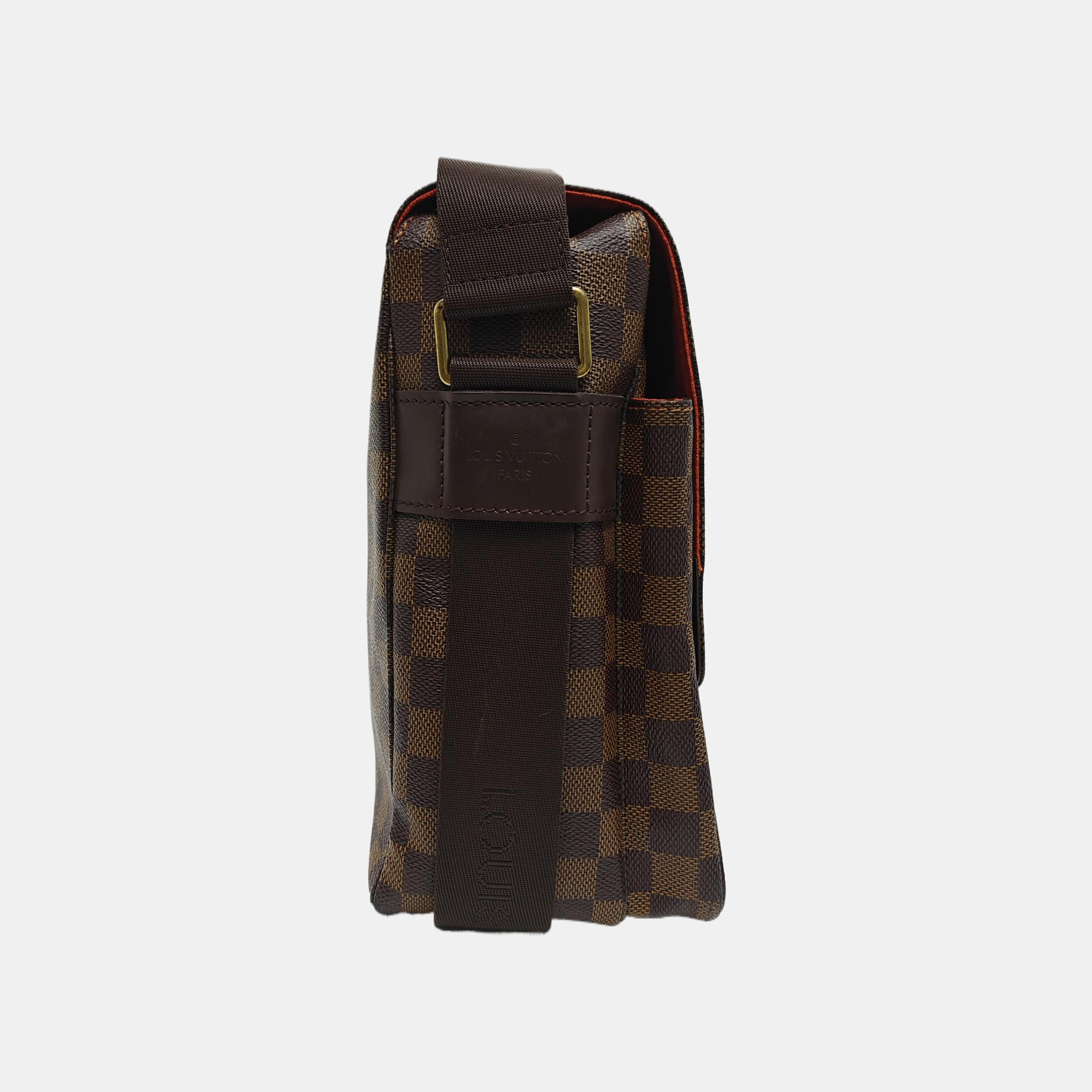 BROADWAY Damier Ebene Coated Canvas Brown