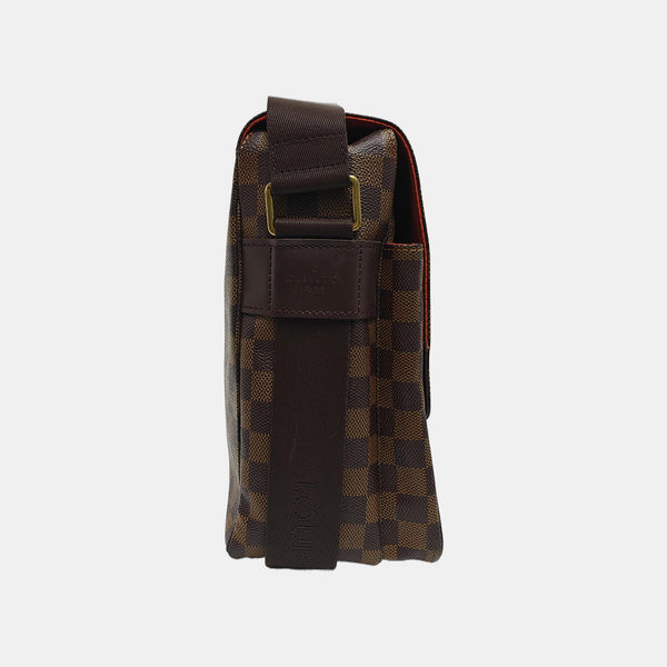 BROADWAY Damier Ebene Coated Canvas Brown