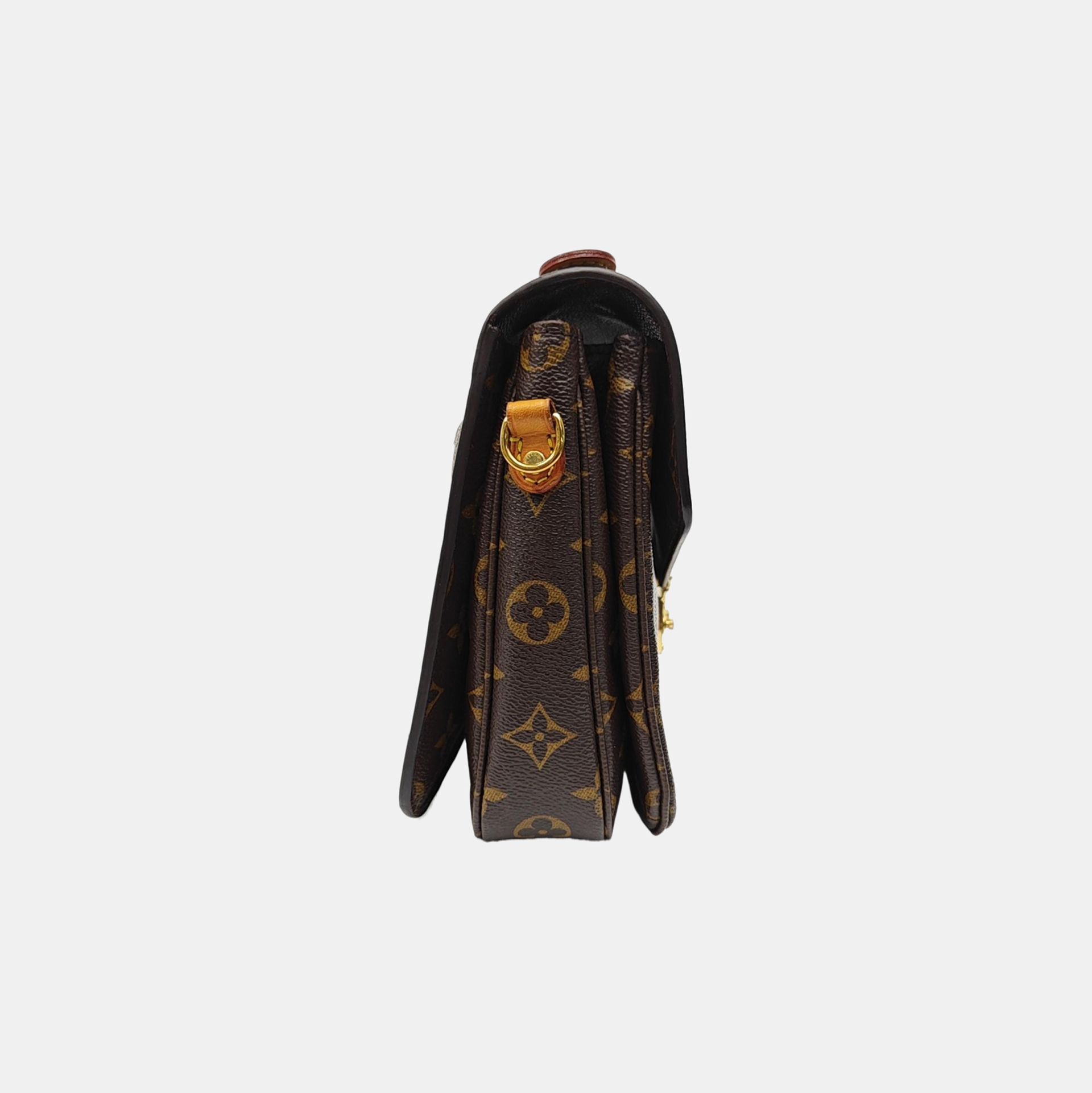 MÉTIS MM Monogram Coated Canvas Brown