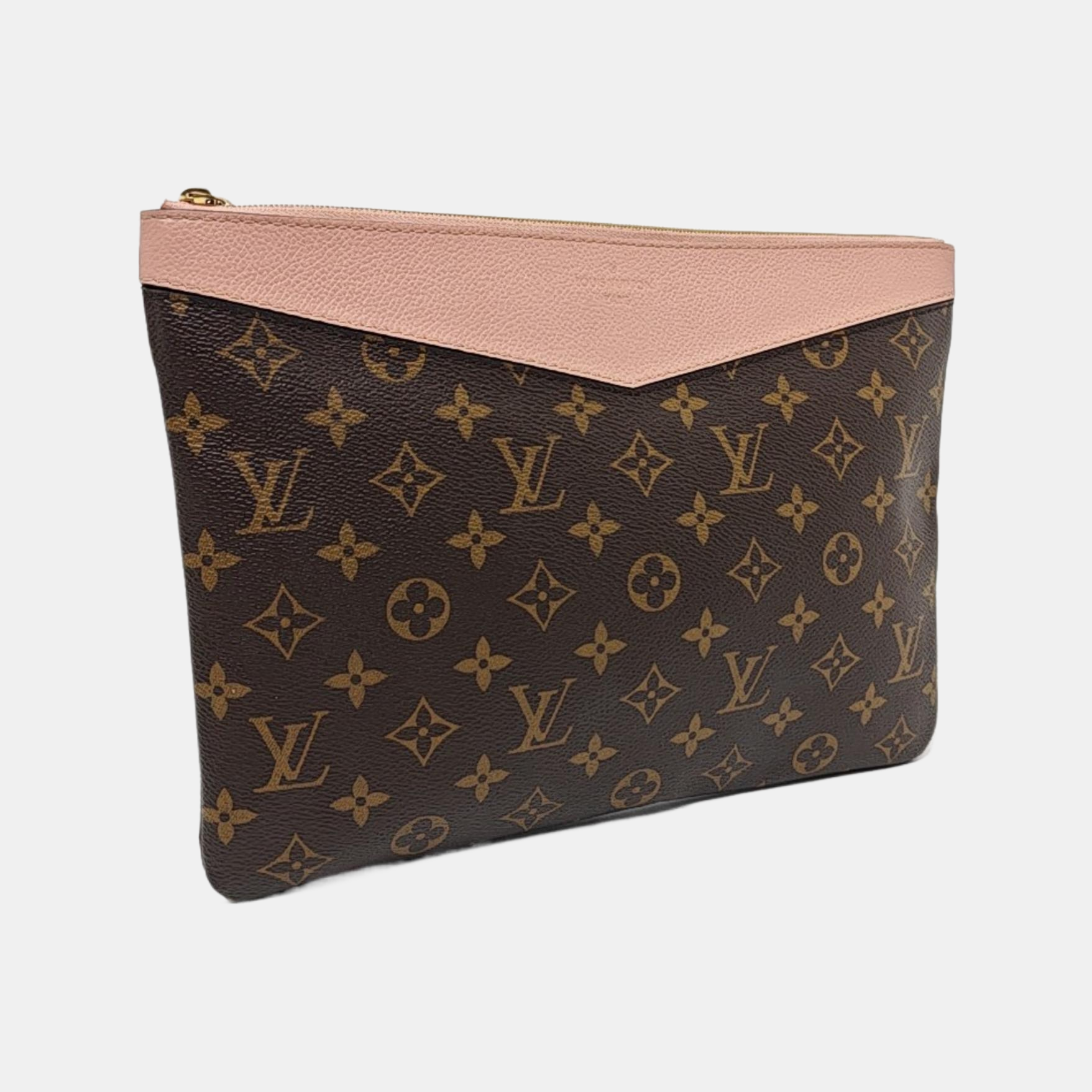 DAILY Monogram Coated Canvas Brown